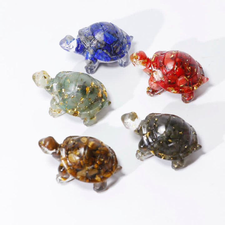 Olivenorma Golden Journey Gem Turtle Figurine Gemstone Decoration - image 81