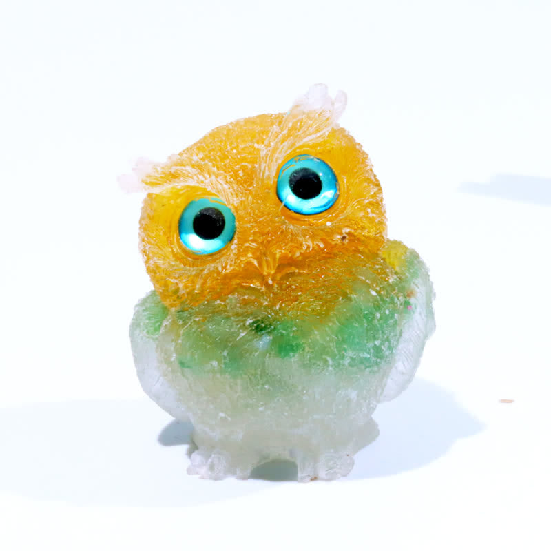FREE Today: Natural Crystal Owl Healing Gemstone Decoration - Citrine & Green Adventurine & Clear Crystal - image 83