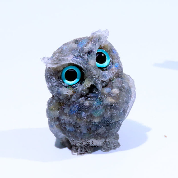 FREE Today: Natural Crystal Owl Healing Gemstone Decoration - Grey Moonstone - image 86