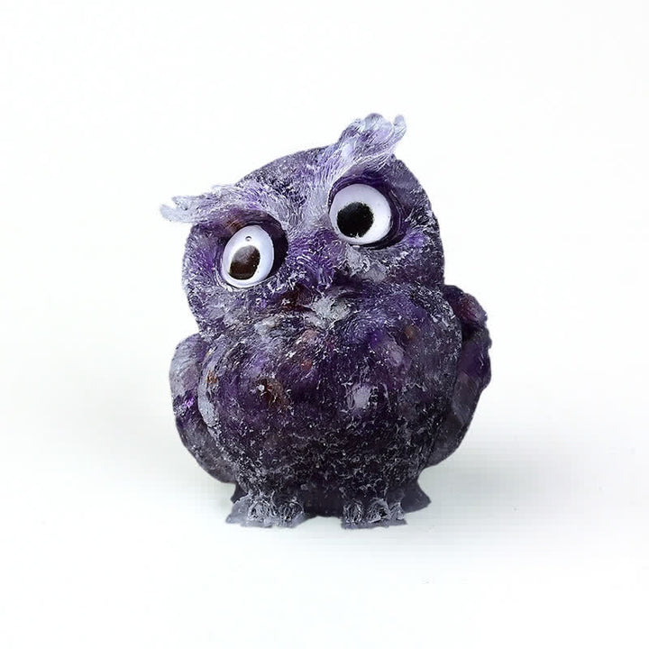 Olivenorma Natural Crystal Owl Gemstone Decoration - image 48