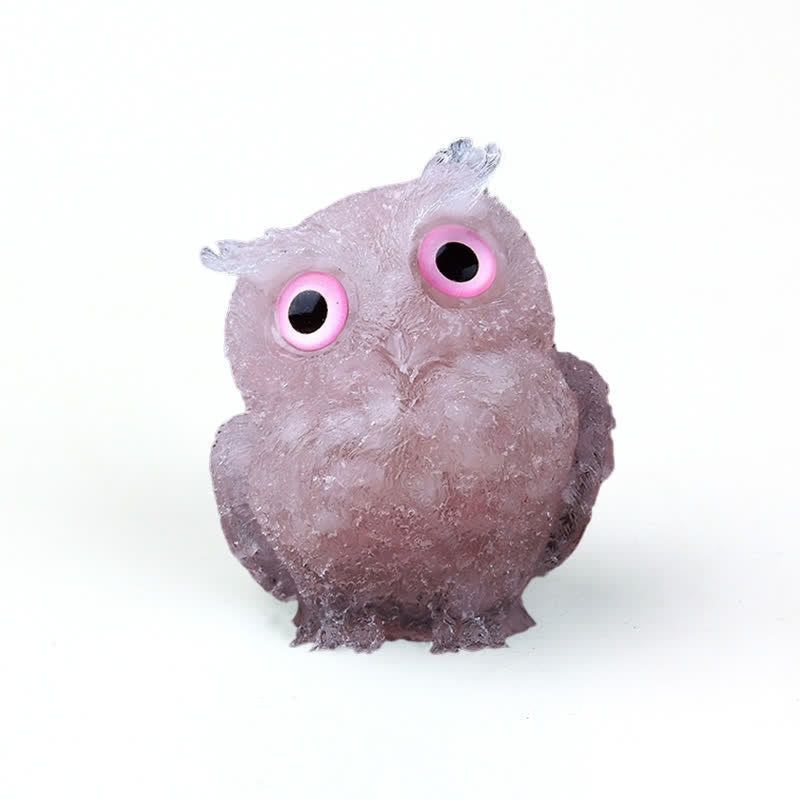 Olivenorma Natural Crystal Owl Gemstone Decoration - image 18