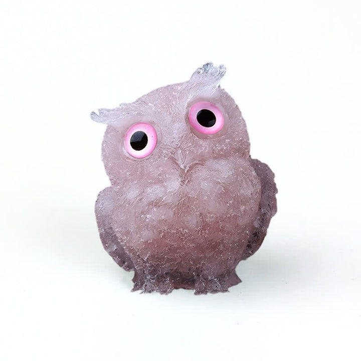 Olivenorma Natural Crystal Owl Gemstone Decoration - image 18