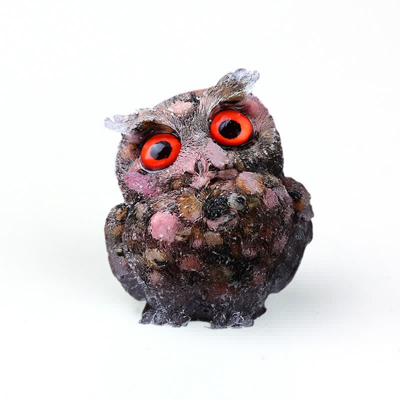 Olivenorma Natural Crystal Owl Gemstone Decoration - image 89