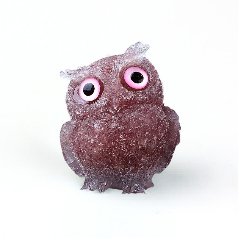Olivenorma Natural Crystal Owl Gemstone Decoration - image 93