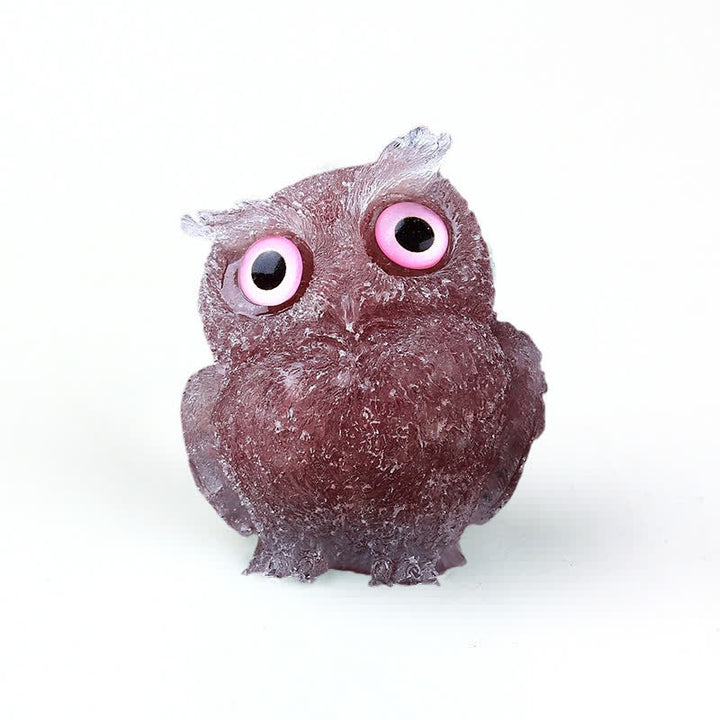 Olivenorma Natural Crystal Owl Gemstone Decoration - image 93