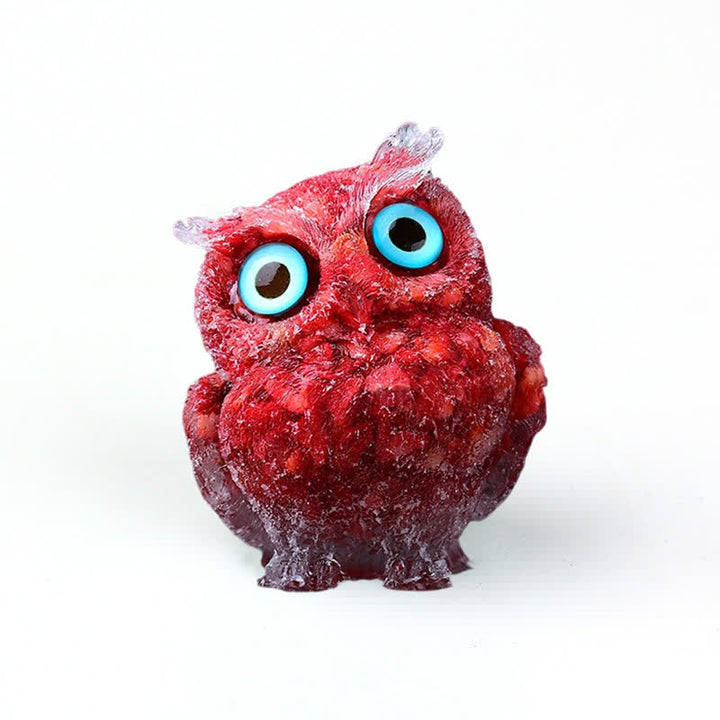 Olivenorma Natural Crystal Owl Gemstone Decoration - image 97