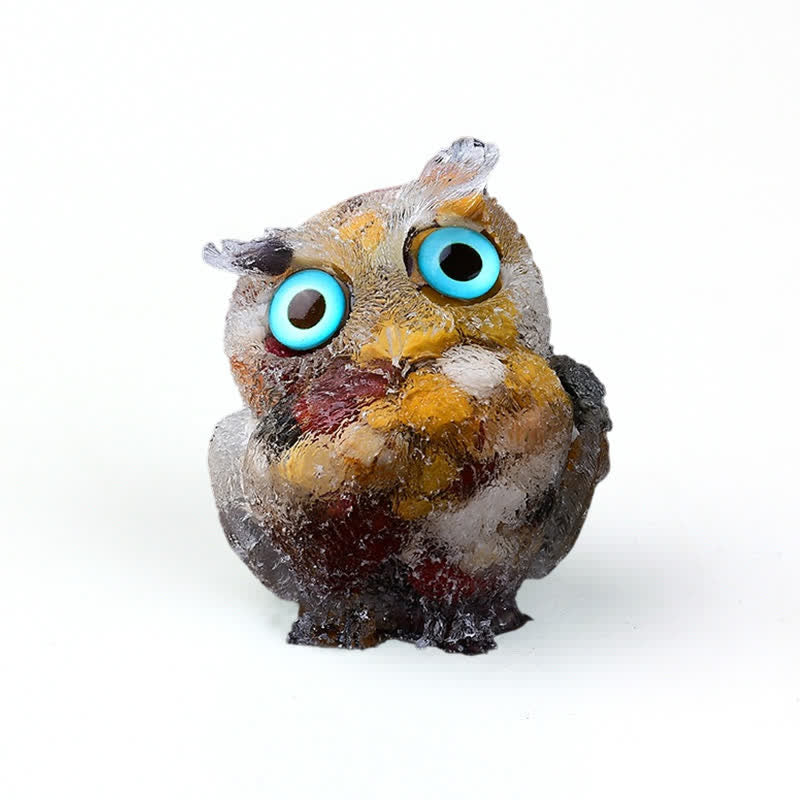 Olivenorma Natural Crystal Owl Gemstone Decoration - image 69