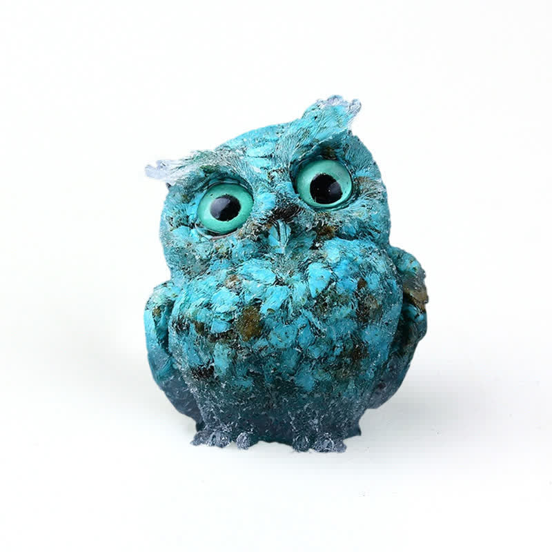 Olivenorma Natural Crystal Owl Gemstone Decoration - image 37