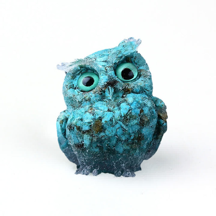 Olivenorma Natural Crystal Owl Gemstone Decoration - image 37