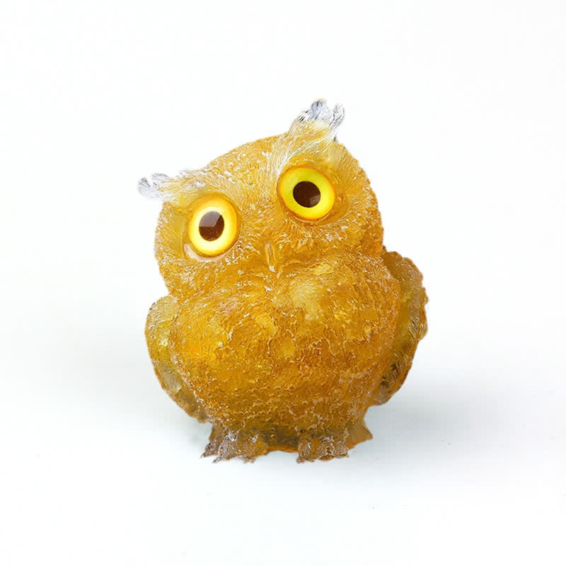 Olivenorma Natural Crystal Owl Gemstone Decoration - image 42