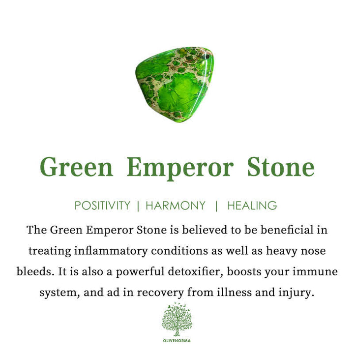 Olivenorma Heart Emperor Stone Natural Quartz Healing Braided Bracelet - image 8