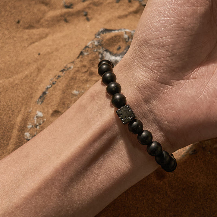 Olivenorma Cube Cut Lava Stone Beaded Bracelet - image 45