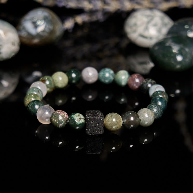 Olivenorma Cube Cut Lava Stone Beaded Bracelet - image 60