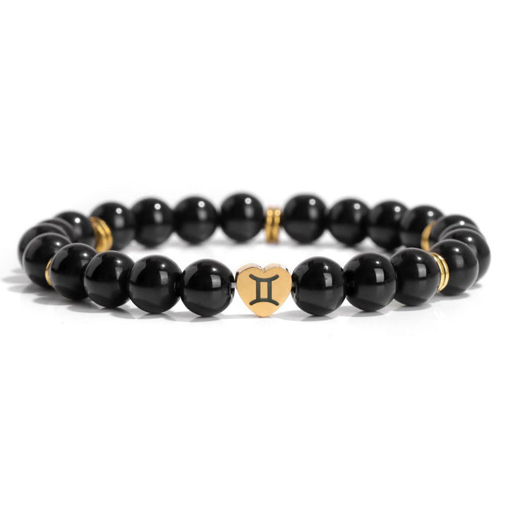 Olivenorma Natural Obsidian Zodiac Beaded Bracelet - Gemini - image 11