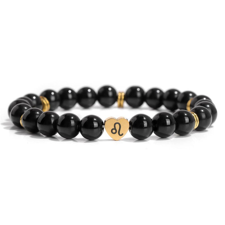 Olivenorma Natural Obsidian Zodiac Beaded Bracelet - Leo - image 13