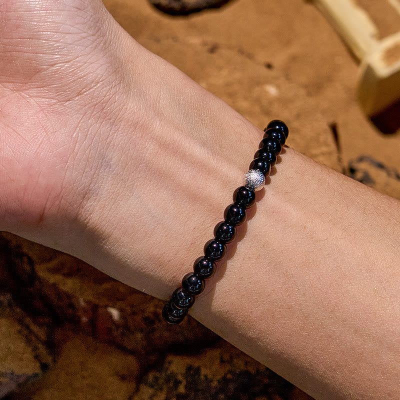 Olivenorma 2Pcs Tiger Eye Hematite Obsidian Beaded Bracelet - image 9