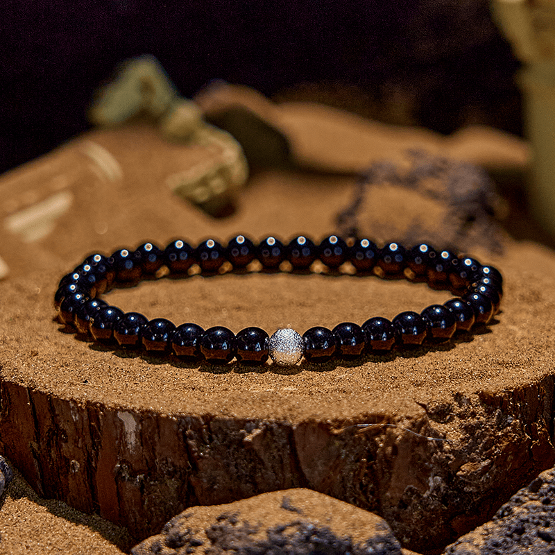 Olivenorma 2Pcs Tiger Eye Hematite Obsidian Beaded Bracelet - image 8