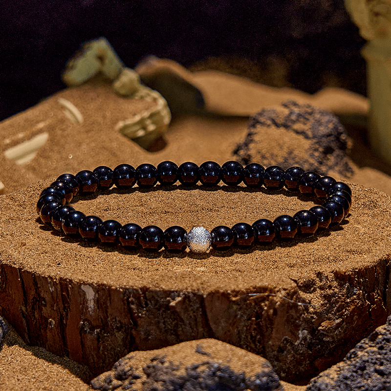 Olivenorma 2Pcs Tiger Eye Hematite Obsidian Beaded Bracelet - image 13