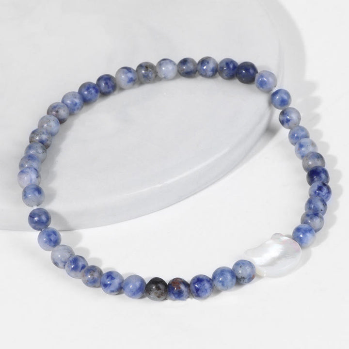 Olivenorma Nacre Kitten 4mm Natural Stone Beads Bracelet - image 85