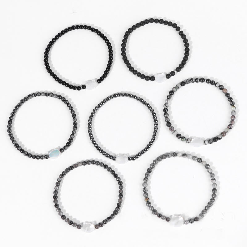 Olivenorma Nacre Kitten 4mm Natural Stone Beads Bracelet - image 78