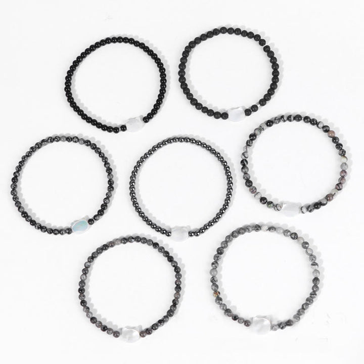 Olivenorma Nacre Kitten 4mm Natural Stone Beads Bracelet - image 78