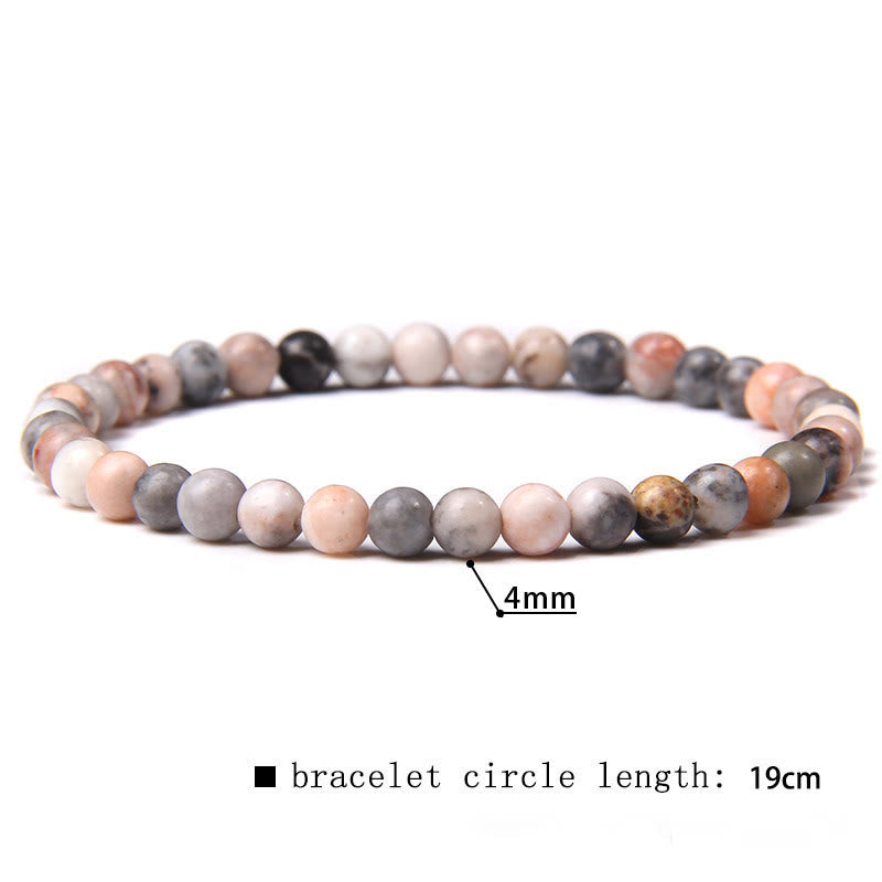 Olivenorma 4mm Natural Stone Beaded Bracelet - Plum Tourmaline - image 34