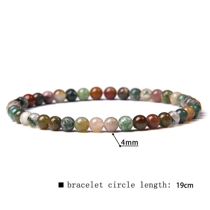 Olivenorma 4mm Natural Stone Beaded Bracelet - African Turquoise Mixed Materials - image 48