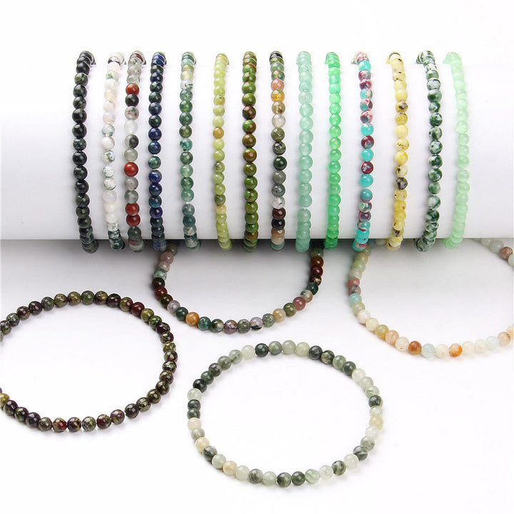 Olivenorma 4mm Natural Stone Beaded Bracelet - image 0
