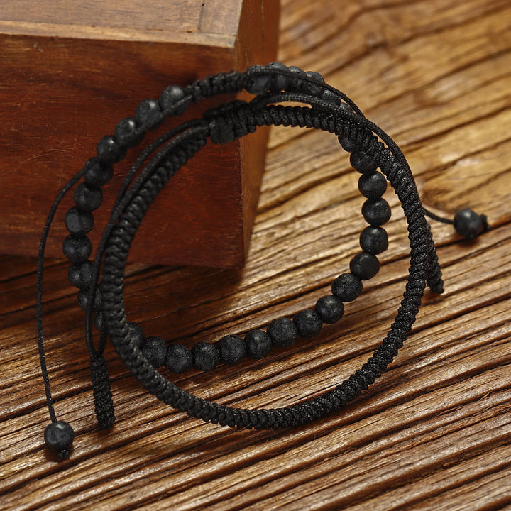 Olivenorma Natural Lava Stone Beads Braided Bracelet - image 4
