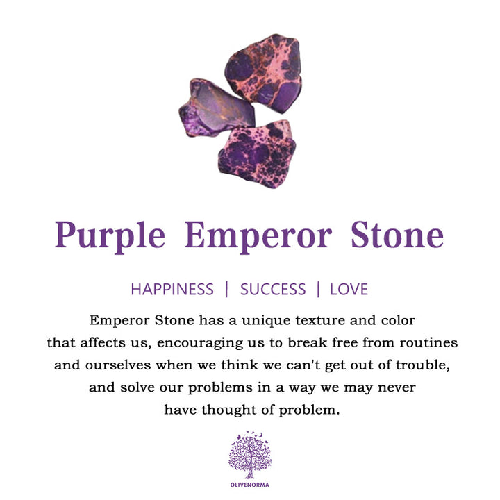 Olivenorma Amethyst Garnet Purple Emperor Stone Beads Bracelet - image 8