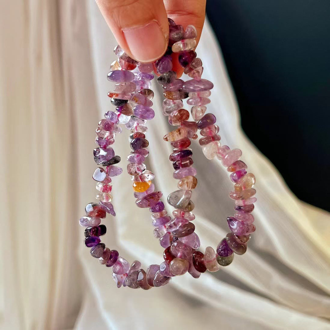 Olivenorma Super Seven Crystal Amethyst Beads Bracelet - image 4