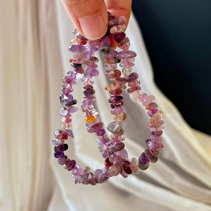 Olivenorma Super Seven Crystal Amethyst Beads Bracelet - image 4