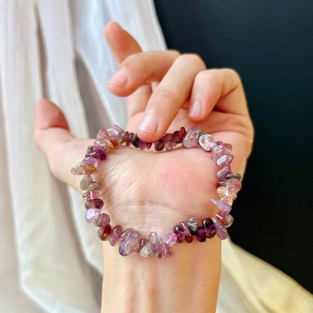Olivenorma Super Seven Crystal Amethyst Beads Bracelet - image 2