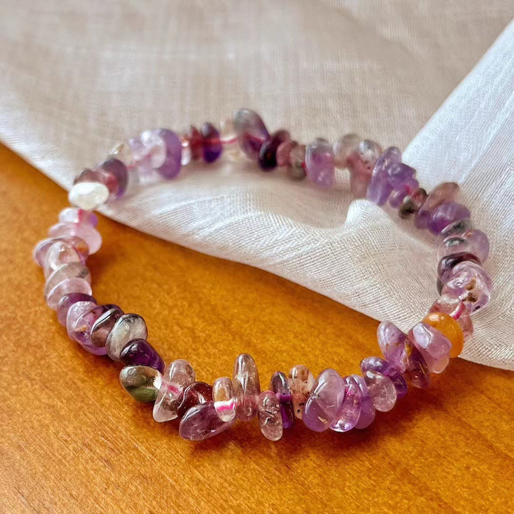 Olivenorma Super Seven Crystal Amethyst Beads Bracelet - Super Seven Crystal & Amethyst - image 0