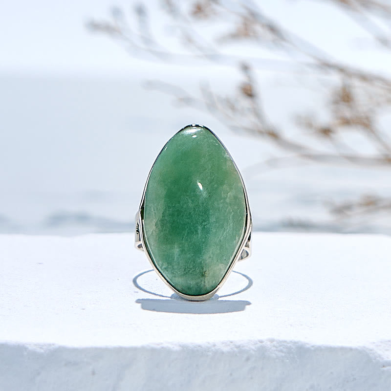 Olivenorma Natural Irregular Amazonite Adjustable Ring - Amazonite - image 0