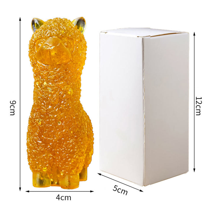 Olivenorma Crystal Epoxy Alpaca Gemstone Decoration - image 13