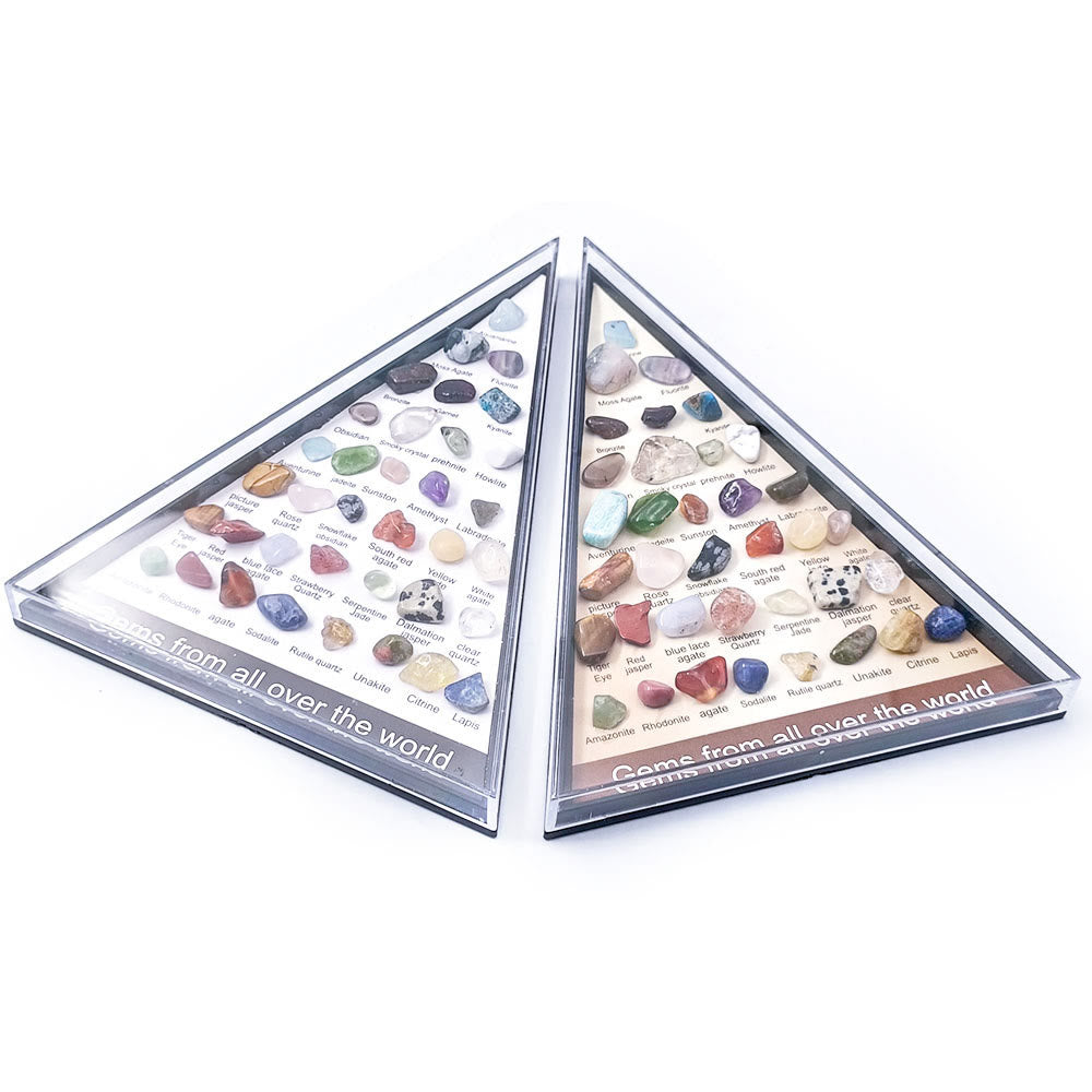 Olivenorma 36 Mineral Specimens Triangular Set Ornament - image 7