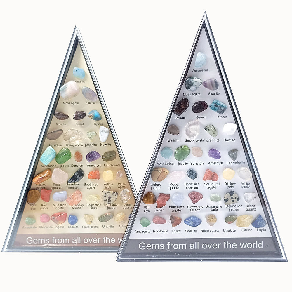 Olivenorma 36 Mineral Specimens Triangular Set Ornament - image 9