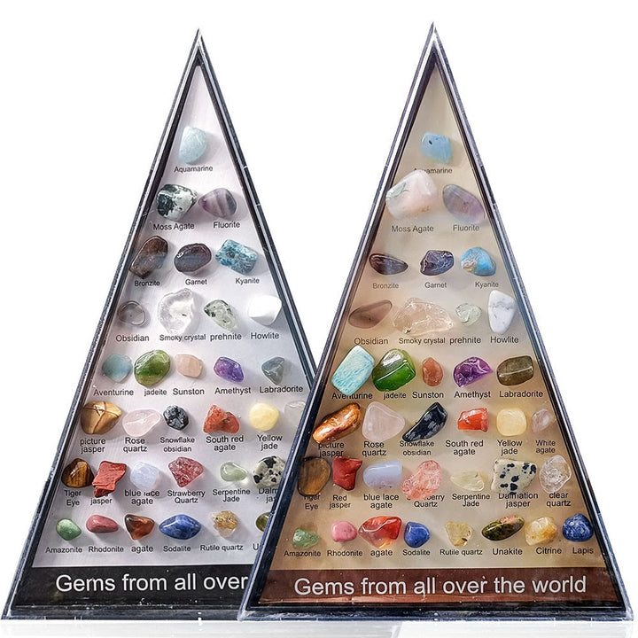 Olivenorma 36 Mineral Specimens Triangular Set Ornament - image 11