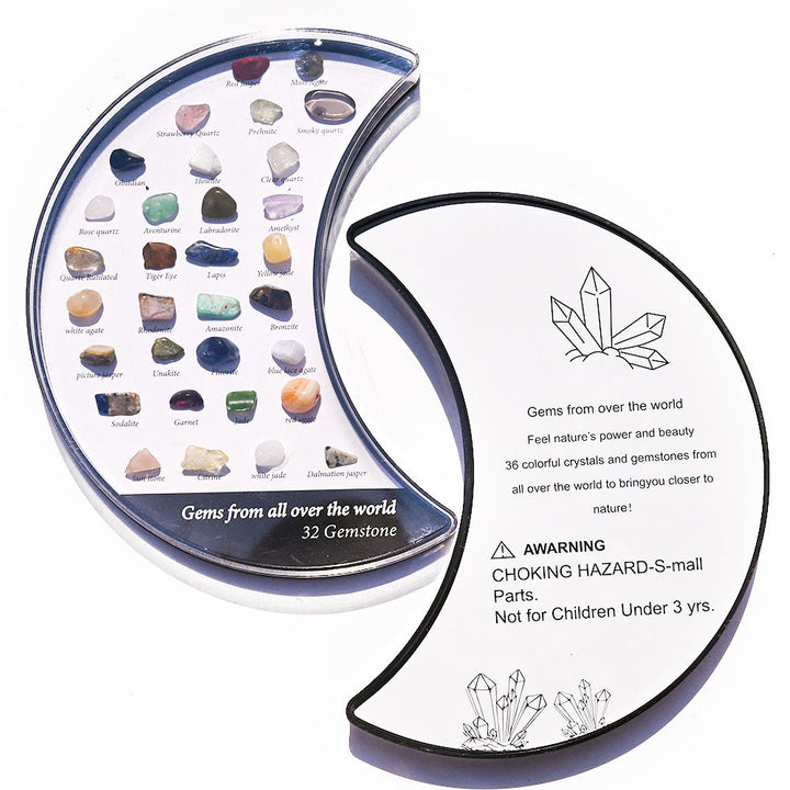 Olivenorma 32 Mineral Specimens Moon Set Ornament - image 5