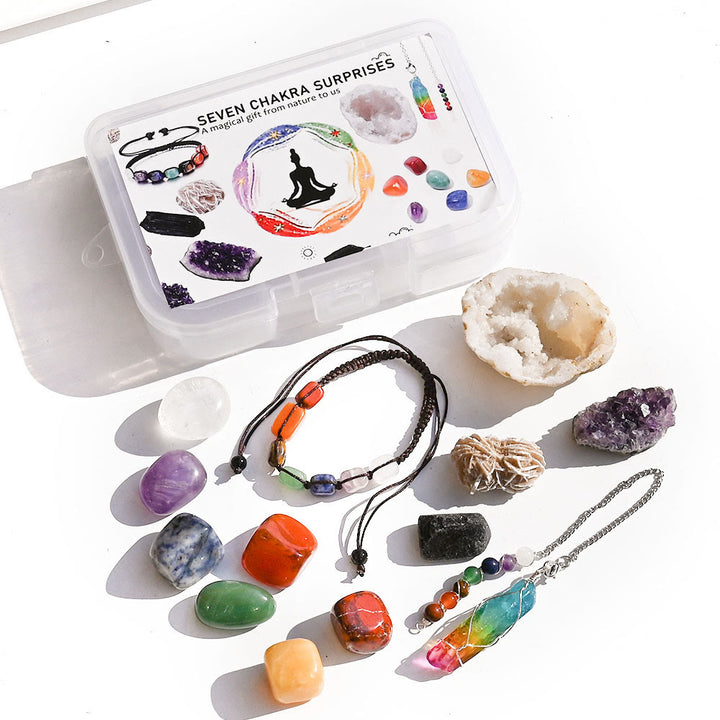 Olivenorma Crystal Energy Box Set Ornament - Natural Stone Set - image 0
