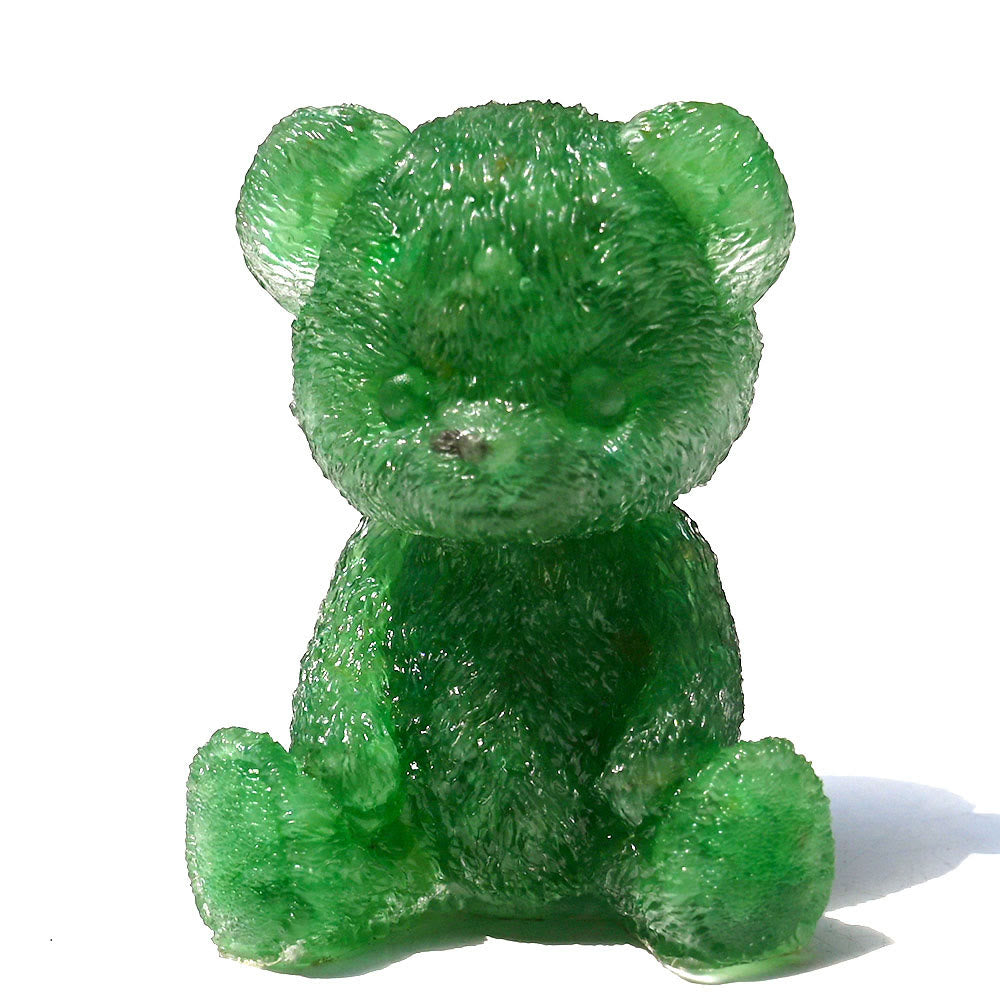 Olivenorma Crystal Epoxy Bear Gemstone Decoration - Green Aventurine - image 9