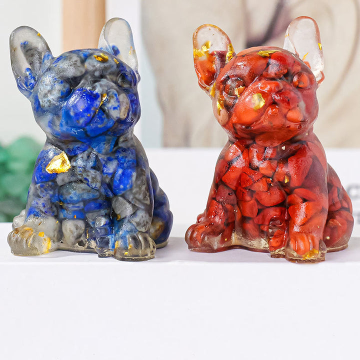 Olivenorma Crystal Epoxy Cute French Bulldog Gemstone Decoration - image 17