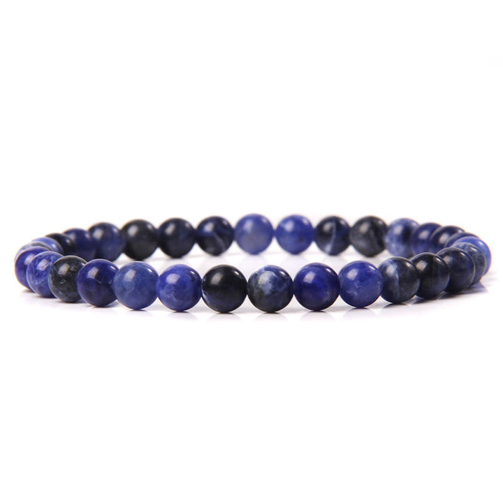 Olivenorma 6mm Natural Stone Beaded Bracelet - Sodalite - image 13