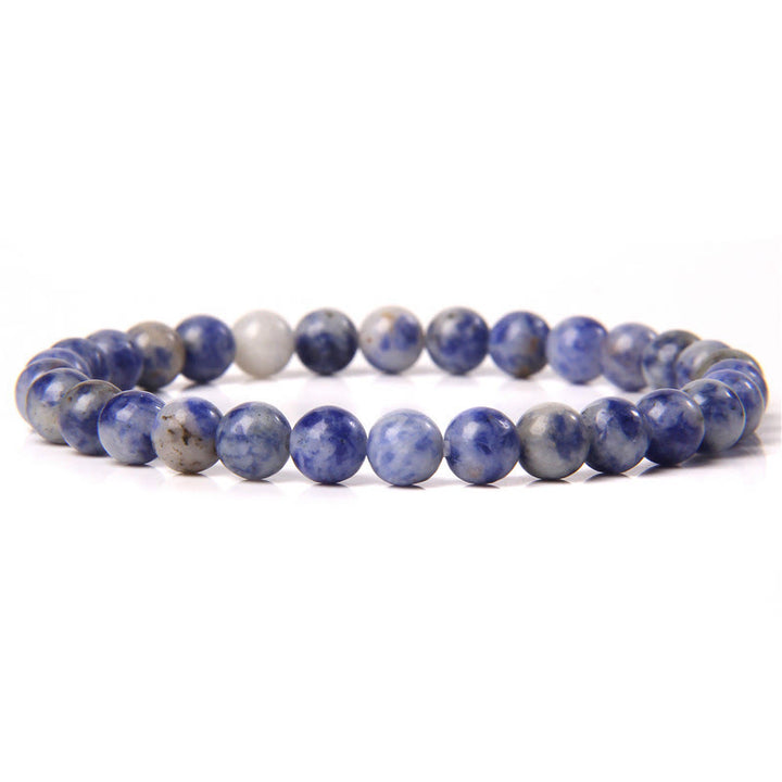 Olivenorma 6mm Natural Stone Beaded Bracelet - Blue Sodalite - image 12