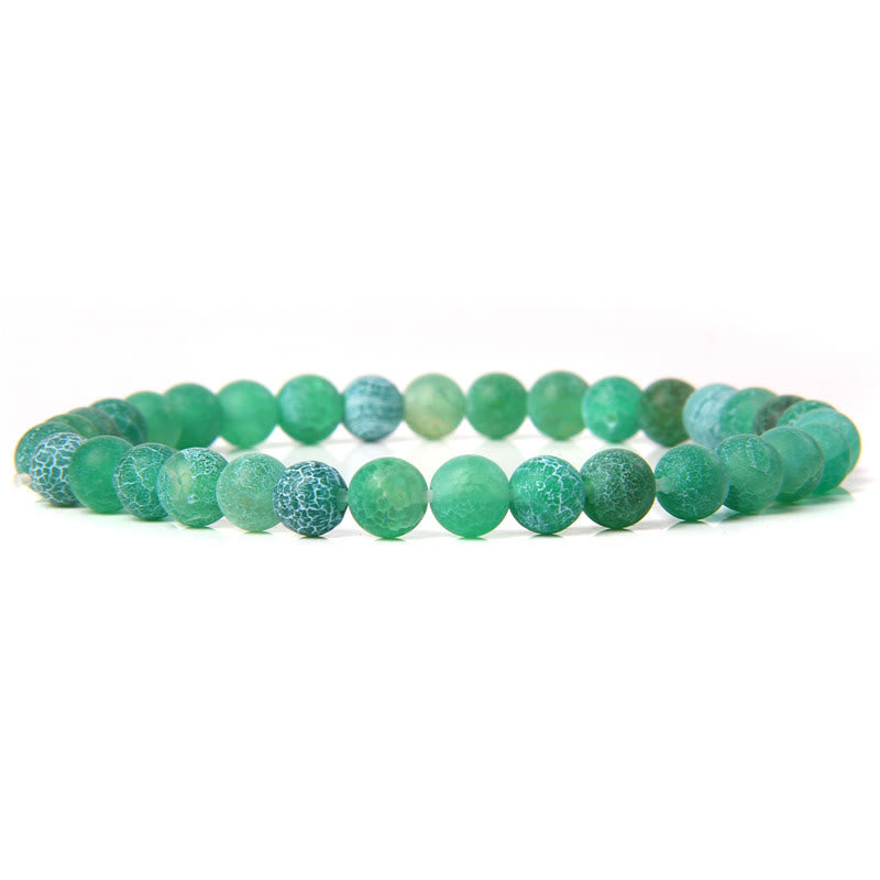 Olivenorma 6mm Natural Stone Beaded Bracelet - Green Emperor Stone - image 18