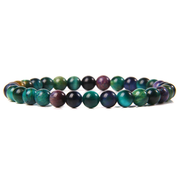 Olivenorma 6mm Natural Stone Beaded Bracelet - Ocean Tiger Eye - image 65