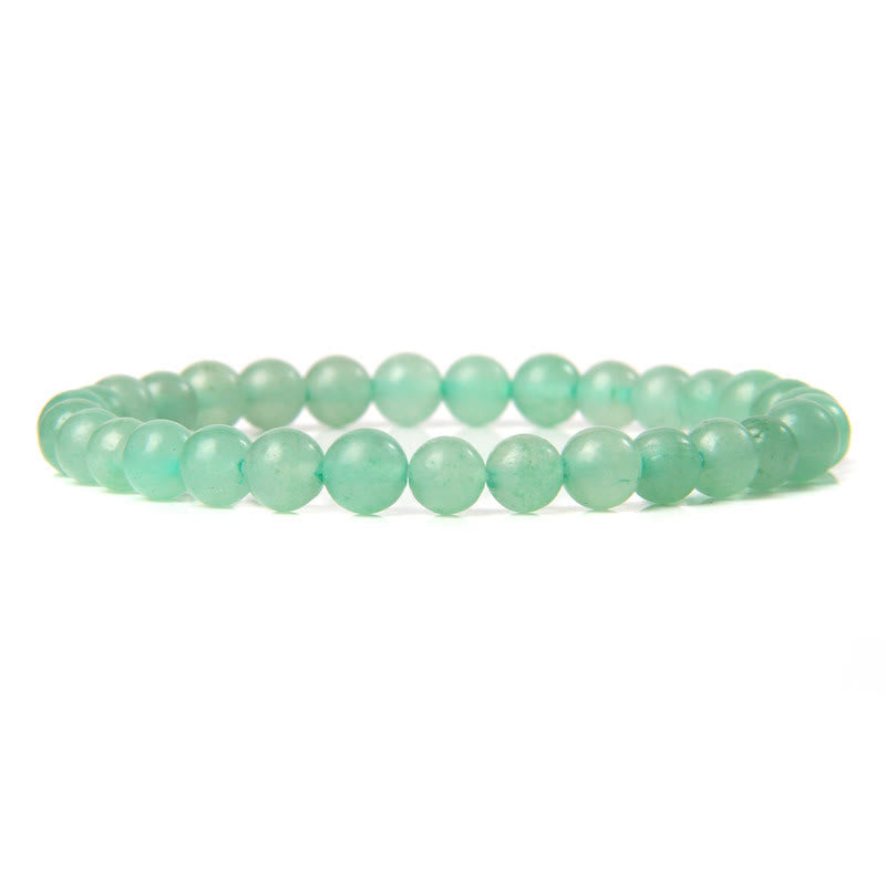 Olivenorma 6mm Natural Stone Beaded Bracelet - Green Aventurine - image 17