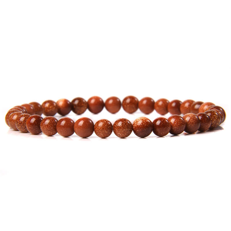 Olivenorma 6mm Natural Stone Beaded Bracelet - Sandstone - image 70