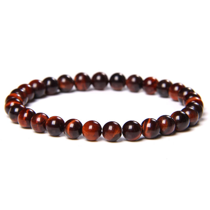 Olivenorma 6mm Natural Stone Beaded Bracelet - image 86